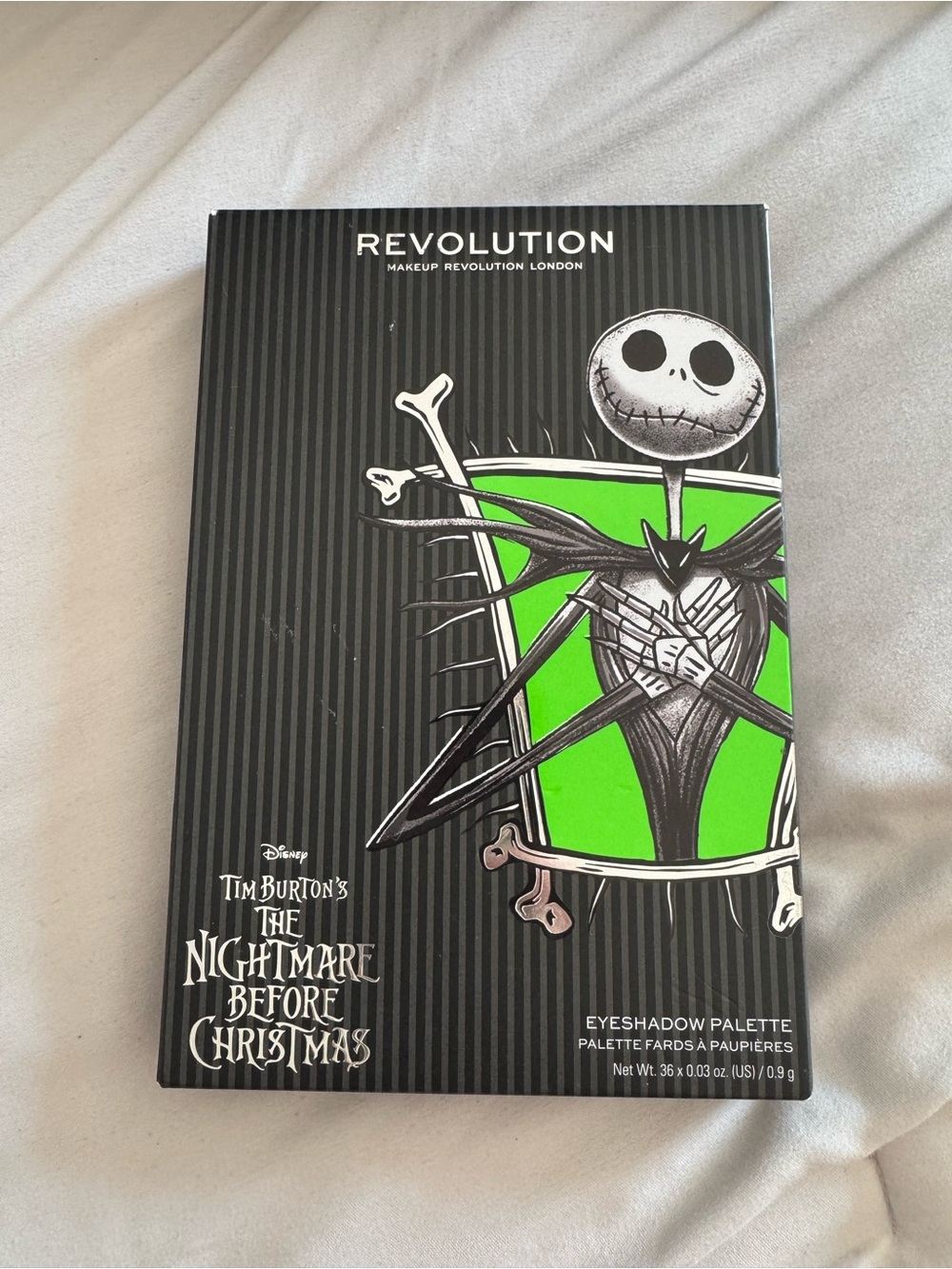 Revolution x The Nightmare Before Christmas Green Eyeshadow Palette